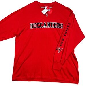 Tampa Bay Buccaneers NFL Red Long Sleeve Sweatshirt Mens 2XL NFL Licensed